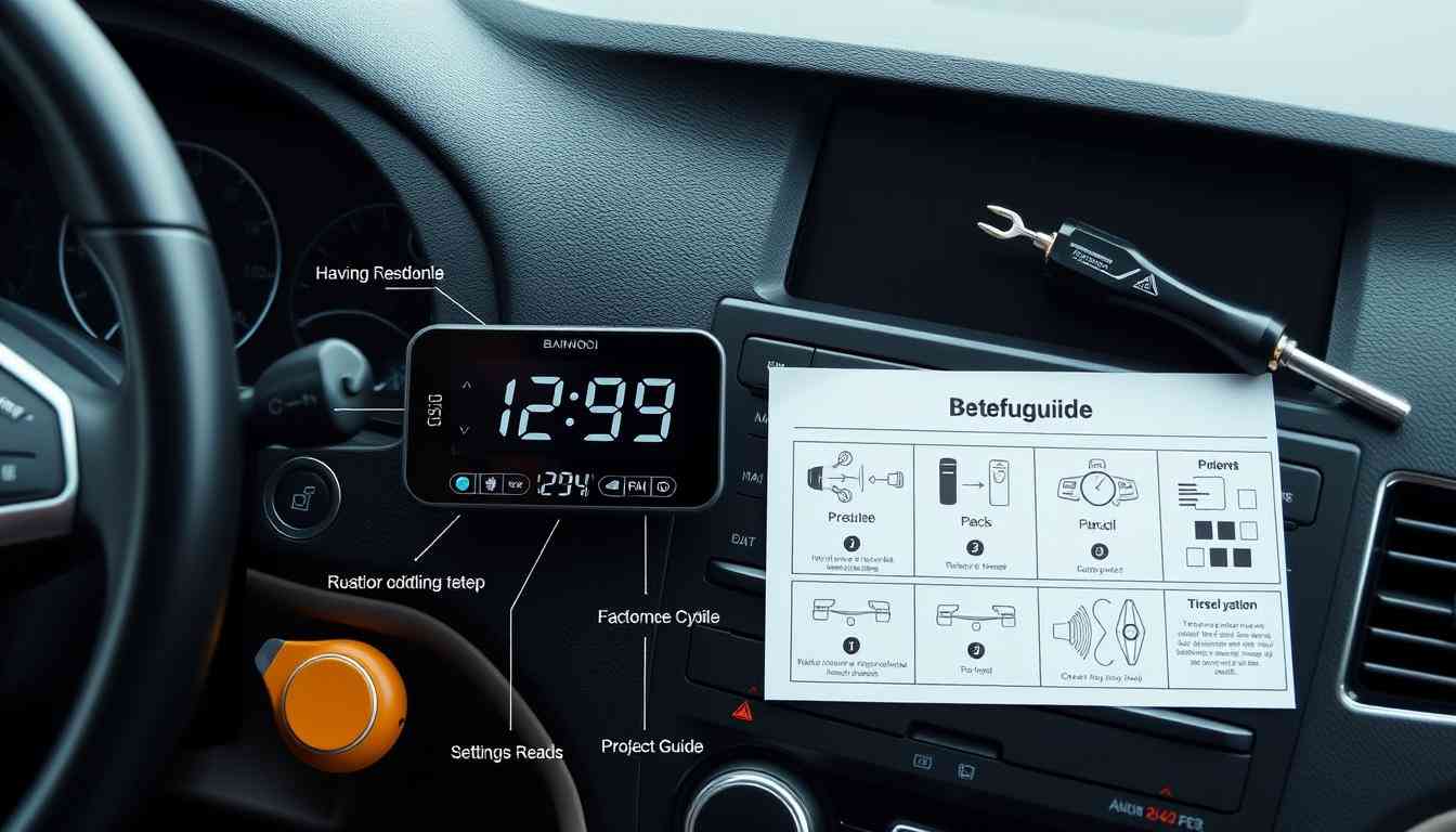 Baimoqi Car Digital Clock Instructions